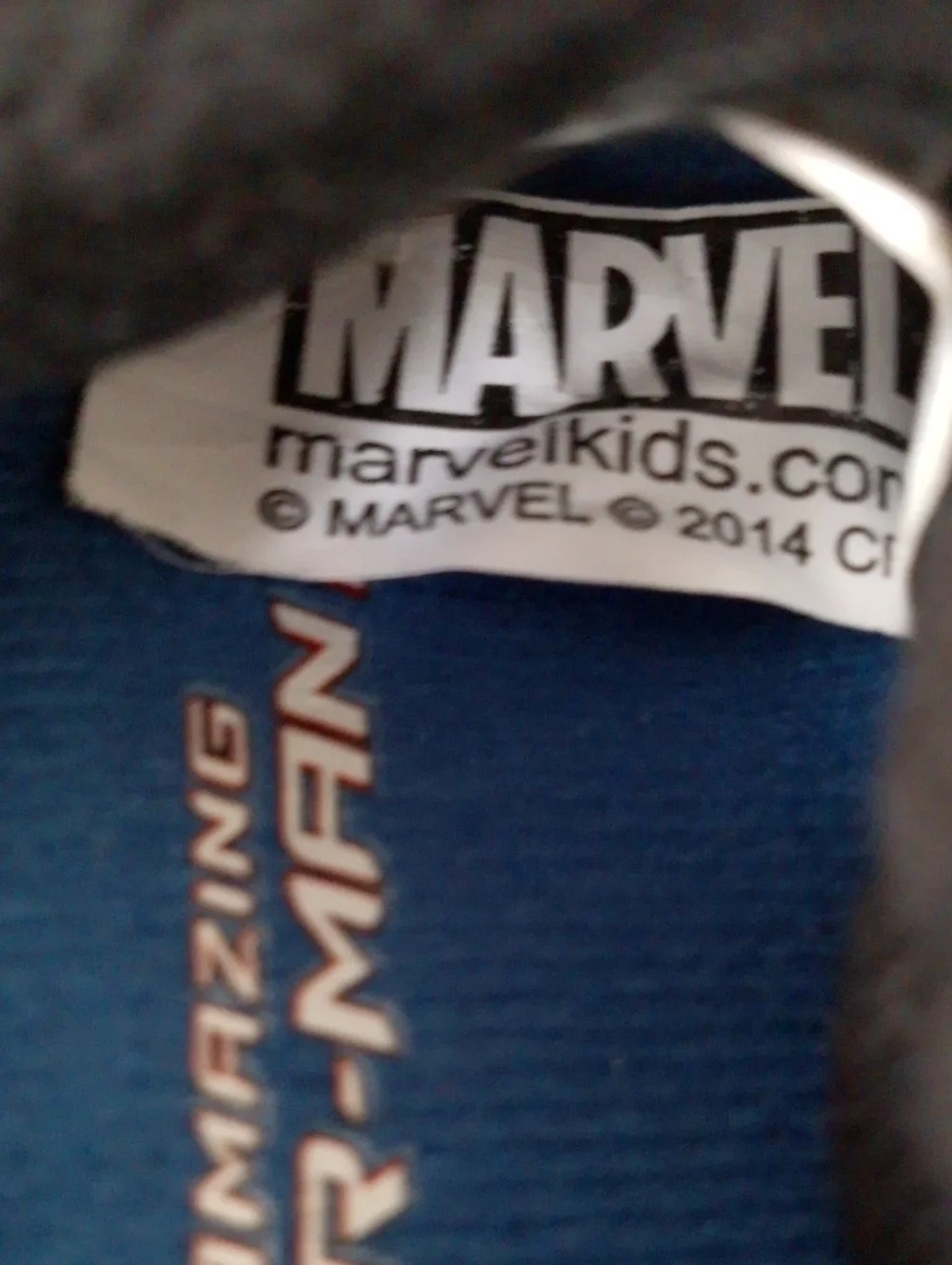 Marvel Kids Spiderman Red & Black Slippers Size S 5/6